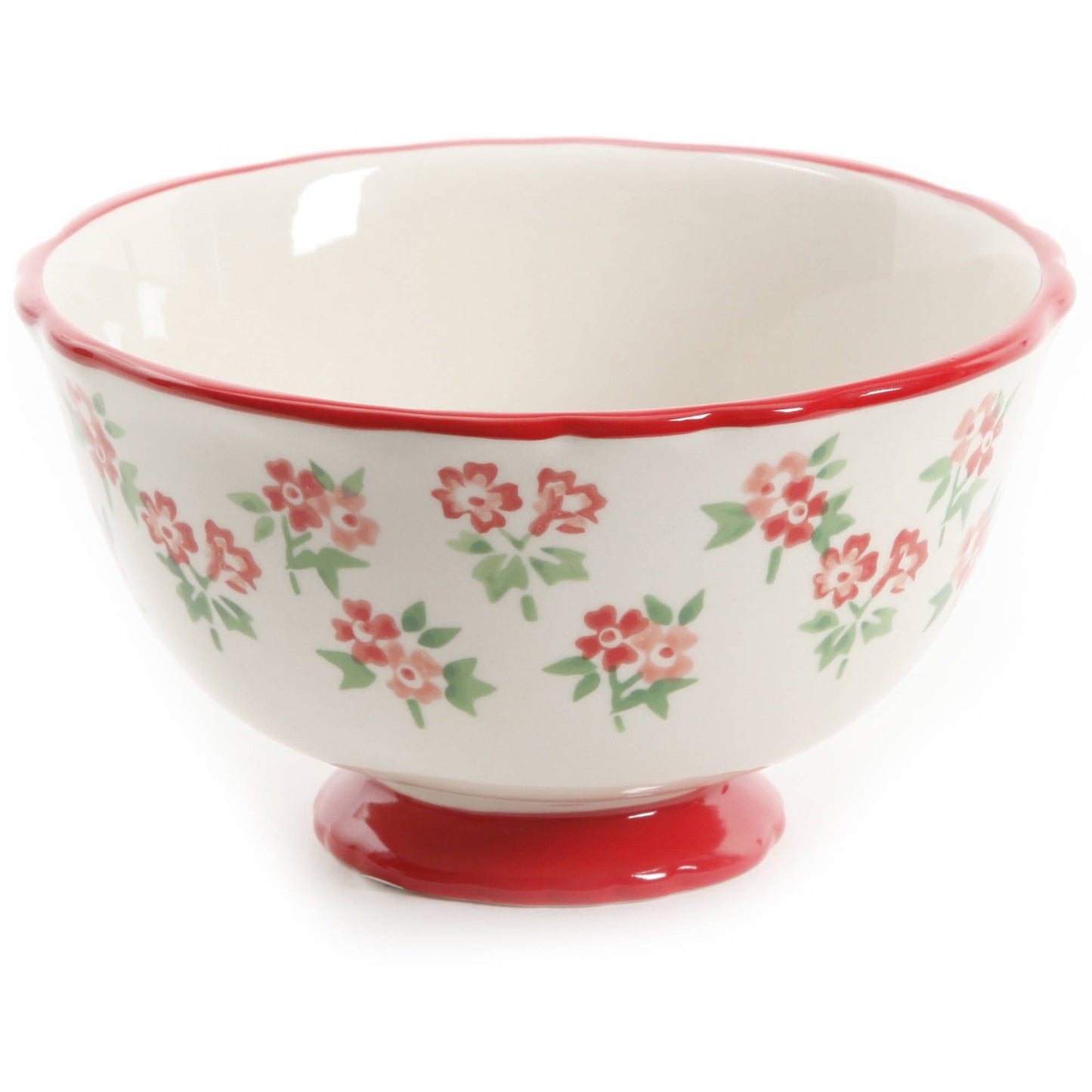 Timeless Floral & Retro Dot 12-Piece Dinnerware Set