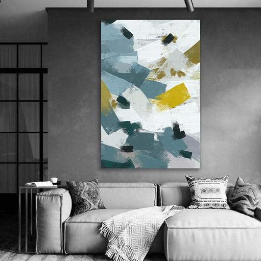 Modern Colorful Art Canvas for Home Decor Stretched & Framed Ready to Hang