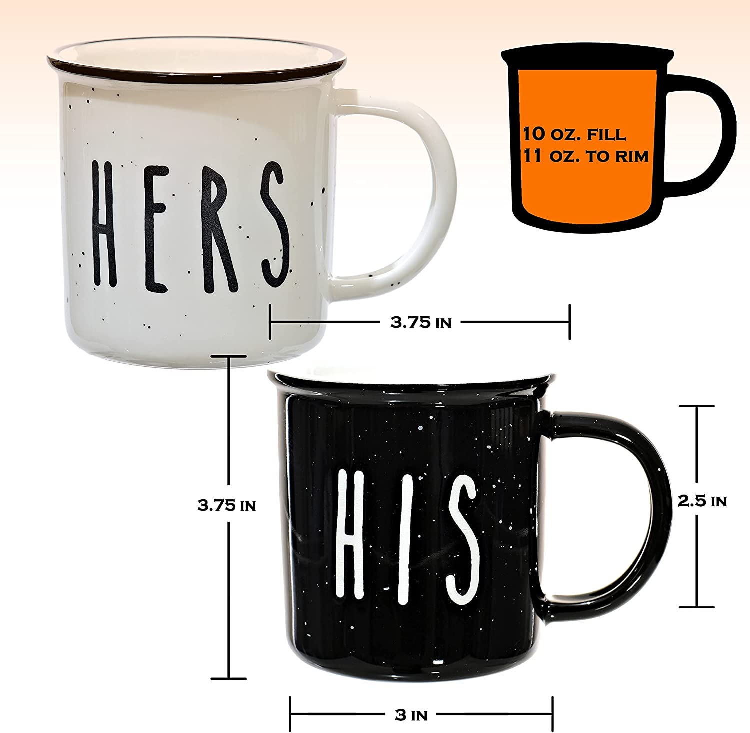 Cute Matching His And Hers Mugs Set Of 2 Coffee Mugs Best for Valentines Day Gift