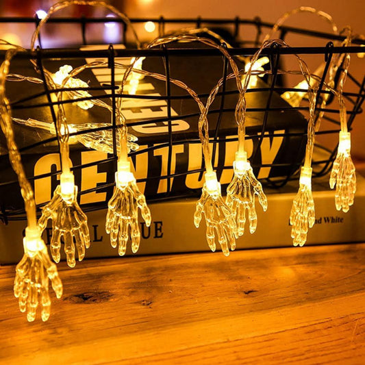 8 Feet 20 LEDs Ghost Hands Halloween String Lights