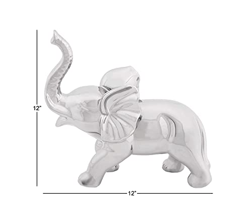 Ceramic Elephant, 12 x 12-Inch for Home Decoration