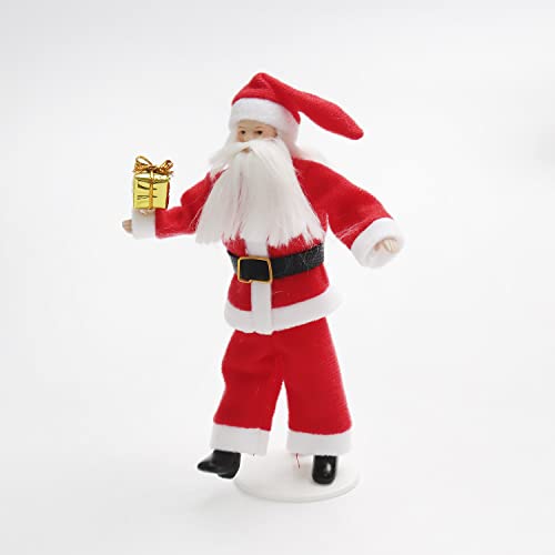 6 Inch Miniature Santa Claus Figurine  for Christmas Decoration