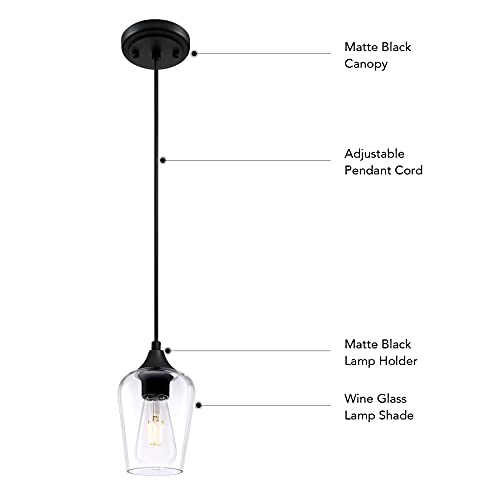 Modern Industrial Small Glass Pendant Lights