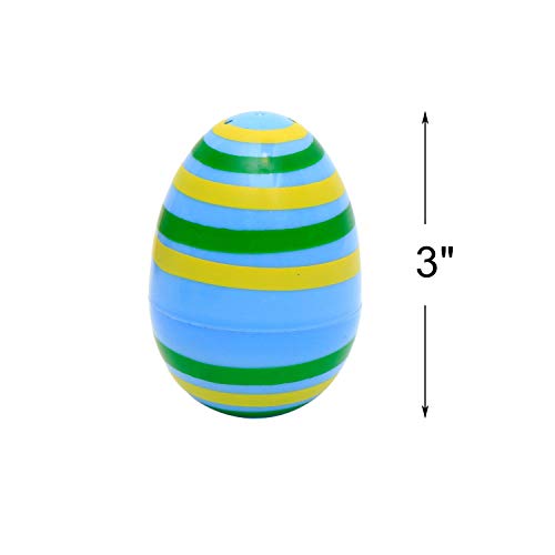 30 Pcs Printed Jumbo Plastic Eggs for Easter Egg Hunt