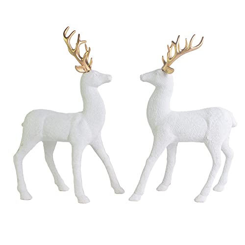 2 Pcs Glitter Reindeer Christmas Decoration