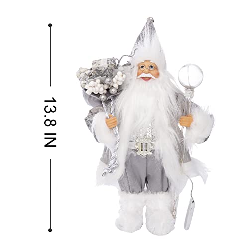 13.8inch Santa Claus Figurines for Christmas Decoration