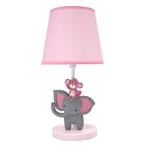 Twinkle Toes Lamp with Shade & Bulb, Pink