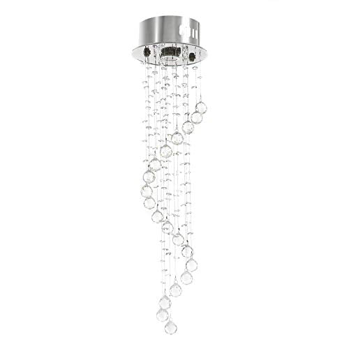 Modern Lighting Raindrop Crystal Chandelier  D7.9" x H29.5"