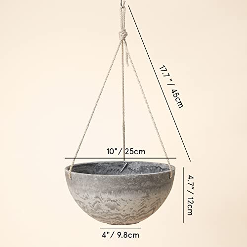 Hanging Planter Flower Plant Pots - 10 Inch-Set of 2