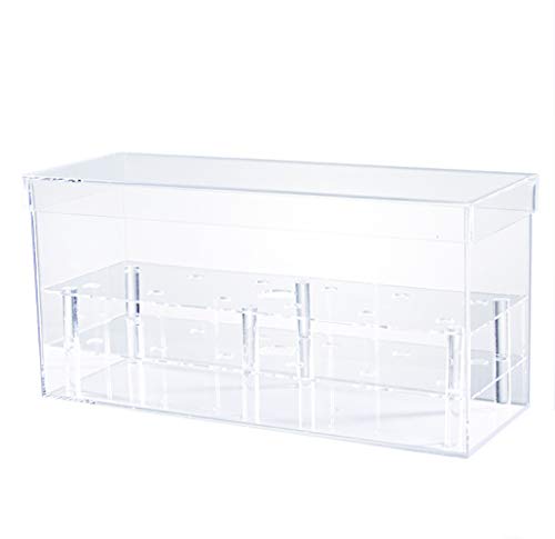 Acrylic Flower Box Water Holder, Clear Rose Pots Stand - Decorative Square Vase