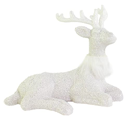 2 Pcs Glitter Reindeer Christmas Decoration