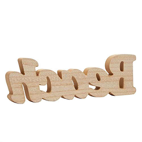 Wooden Beach Sign, Coastal (15 x 6 inches) for Home Decoration