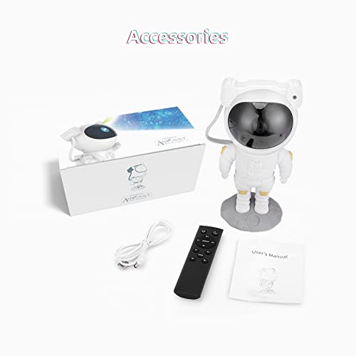 Astro Alan Light Projector, Remote Control Timing & 360°Rotation Magnetic Head