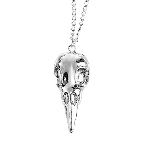 Punk Hip Hop Metal Crow Skull Necklace. For Men/Women