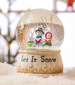 100mm Musical Snow Glitter Water Globe Christmas Decoration