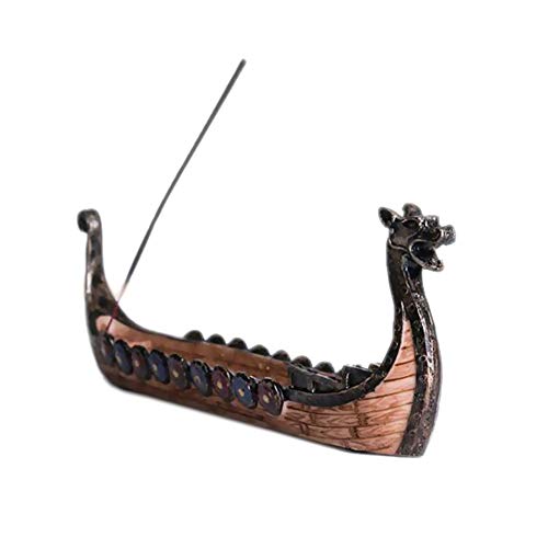 Traditional Chinese Dragon Boat Incense Stick Holder Burner Hand Carved Carving Censer Ornaments