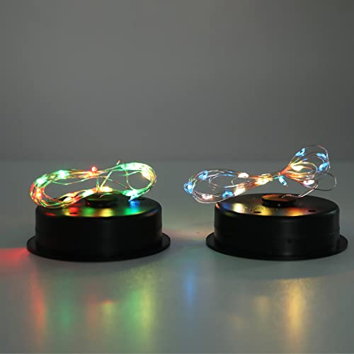 2 Pack,20 LED Solar Mercury Glass Mason Jar Hanging  Christmas Lights