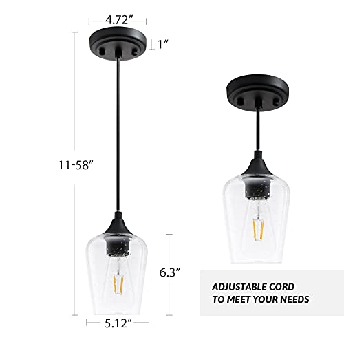 Modern Industrial Small Glass Pendant Lights