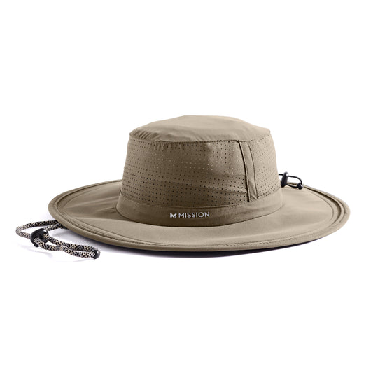 MISSION Max Plus Pinnacle Booney Hat, One Size, Khaki