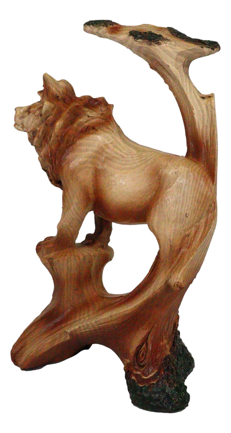 Safari Apex Predator Big Cat Lion Carving Resin Figurine