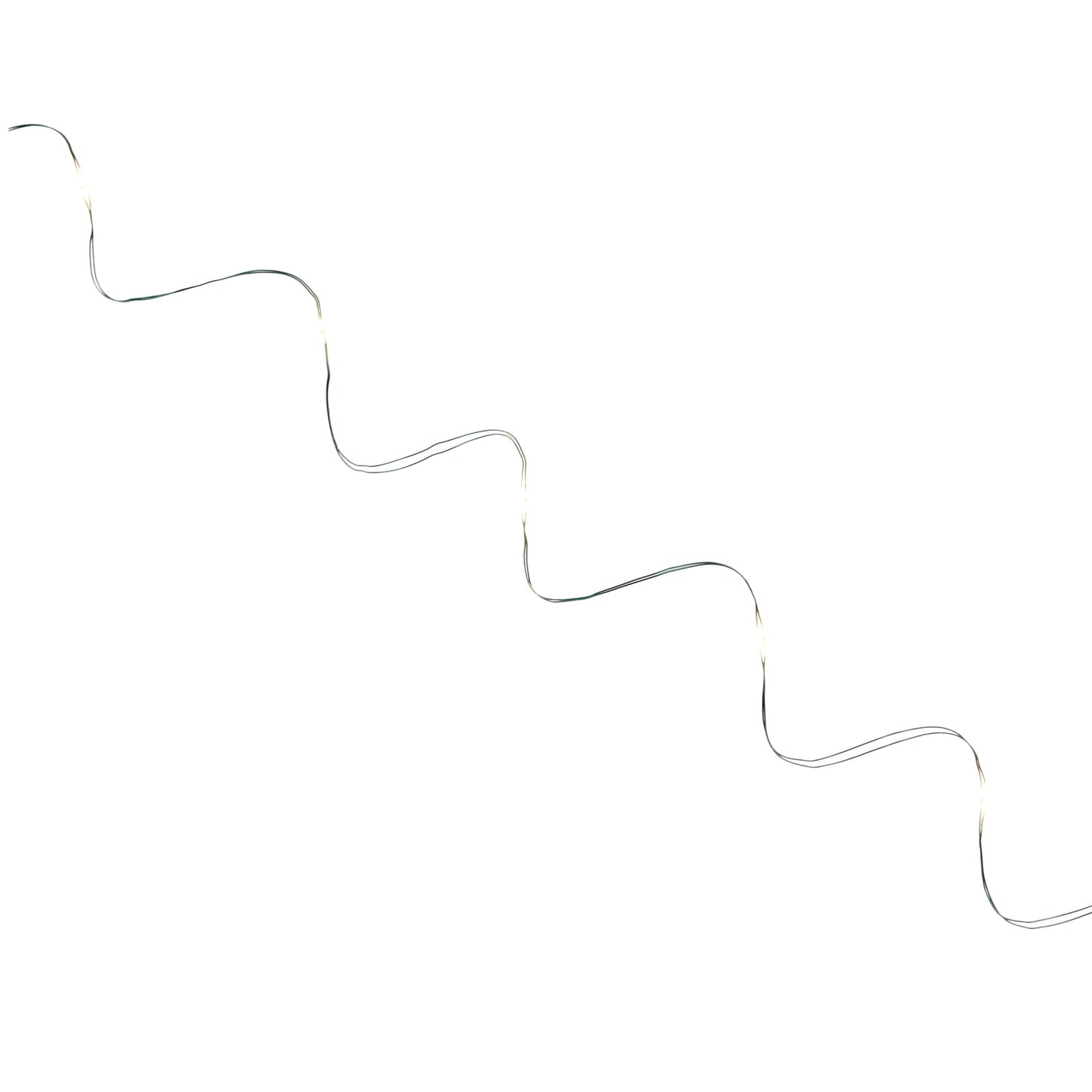 8-Function LED Ultra-Slim Wire Christmas Light Set, Warm White, 100 Count