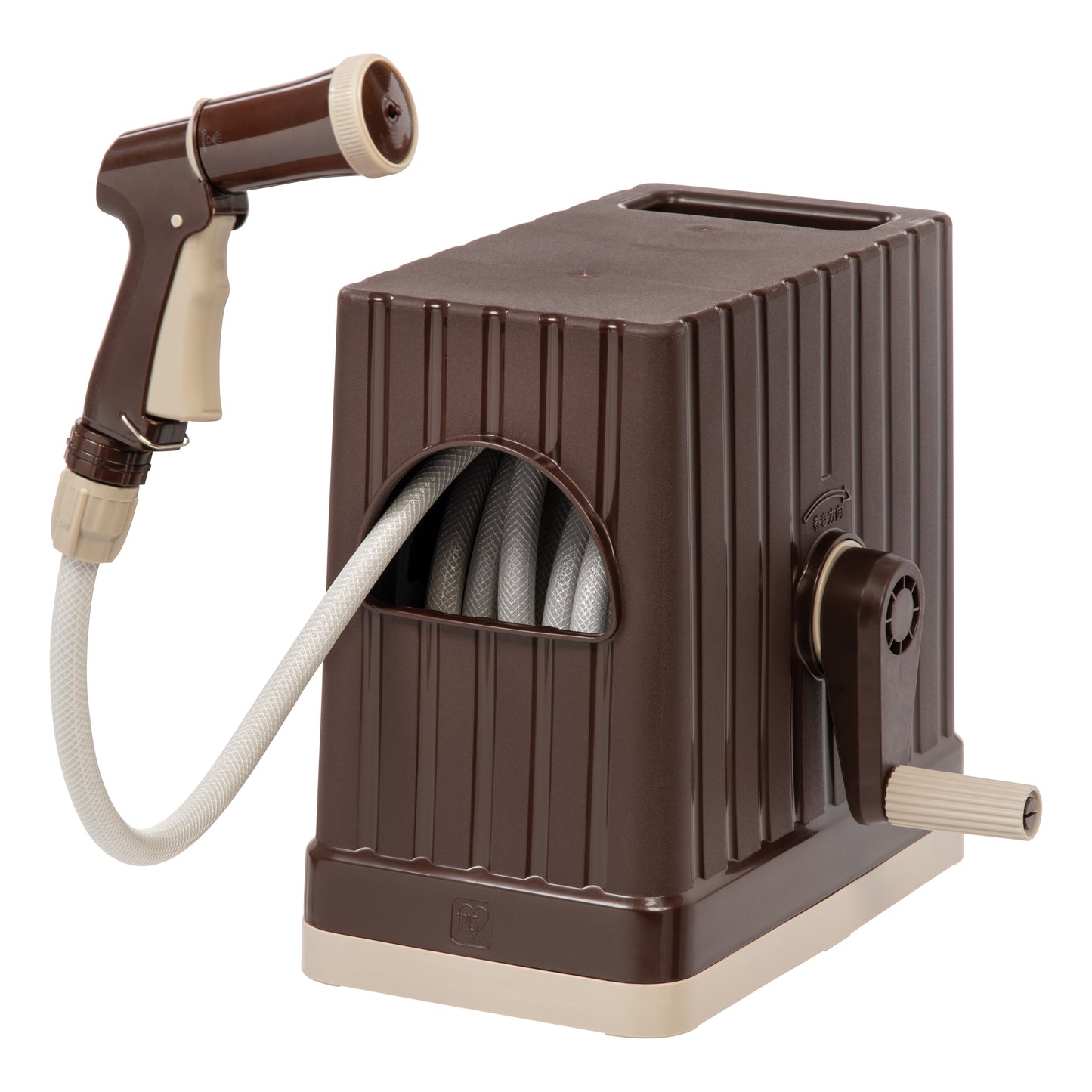65.61 FT Hose Reel with Nozzle, Brown