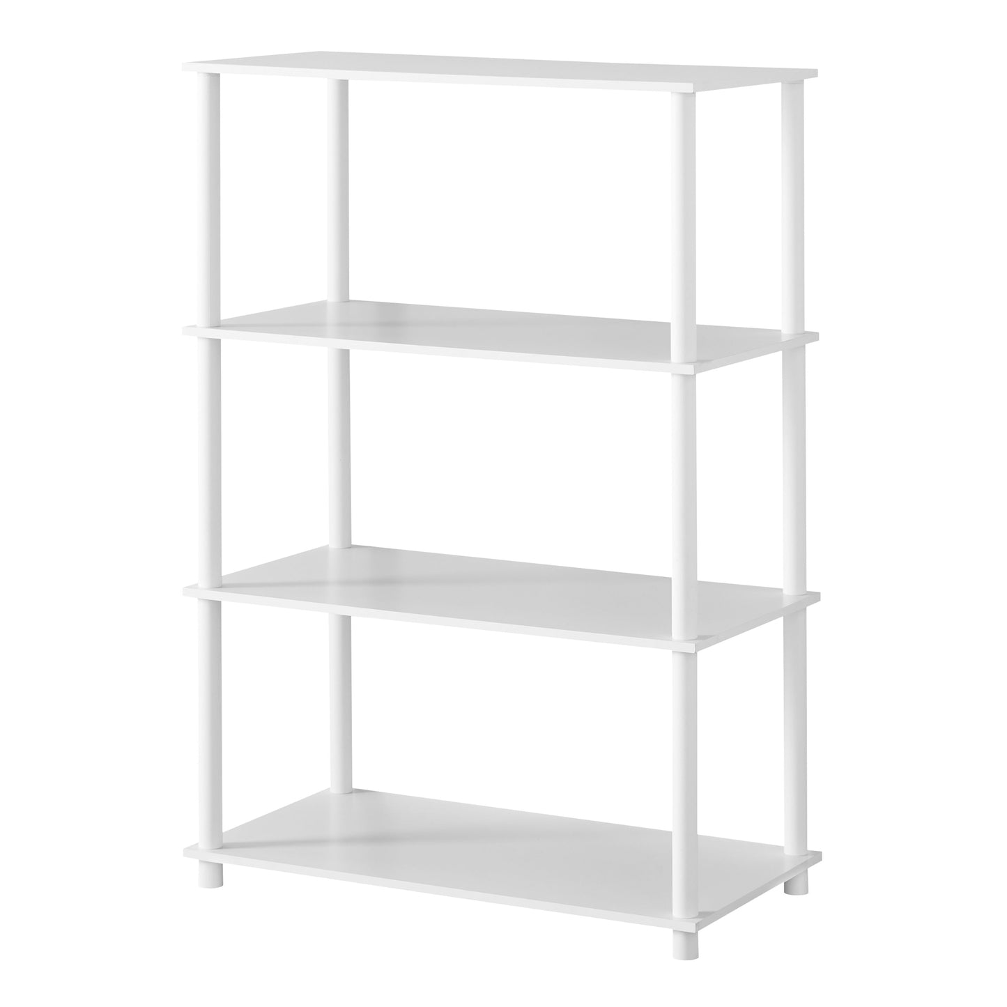 No Tools 4-Shelf Storage Bookshelf