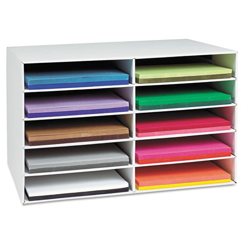 Classroom Keepers Construction Paper Storage, White