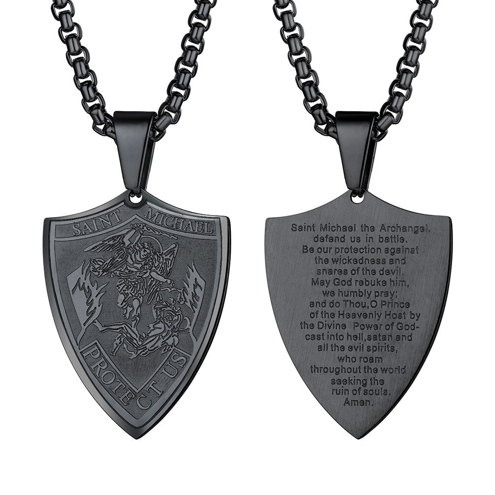 The Archangel St Michael Necklace for Men