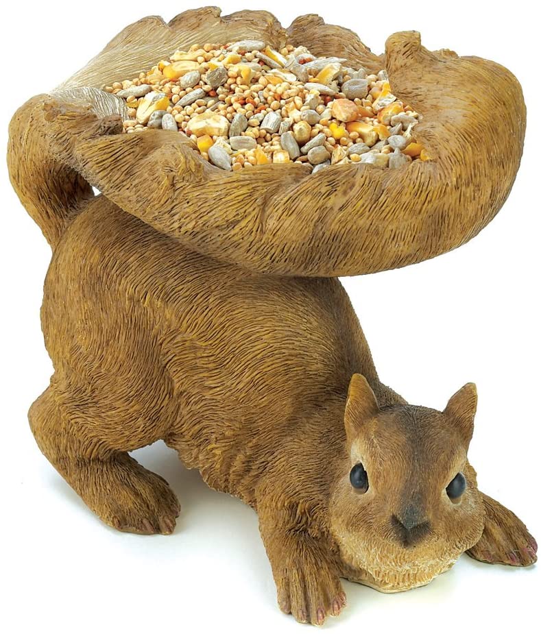 WOODLAND SQUIRREL BIRD FEEDER