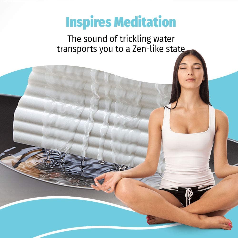 White Waters Relaxation Indoor  Fountain w/ LED