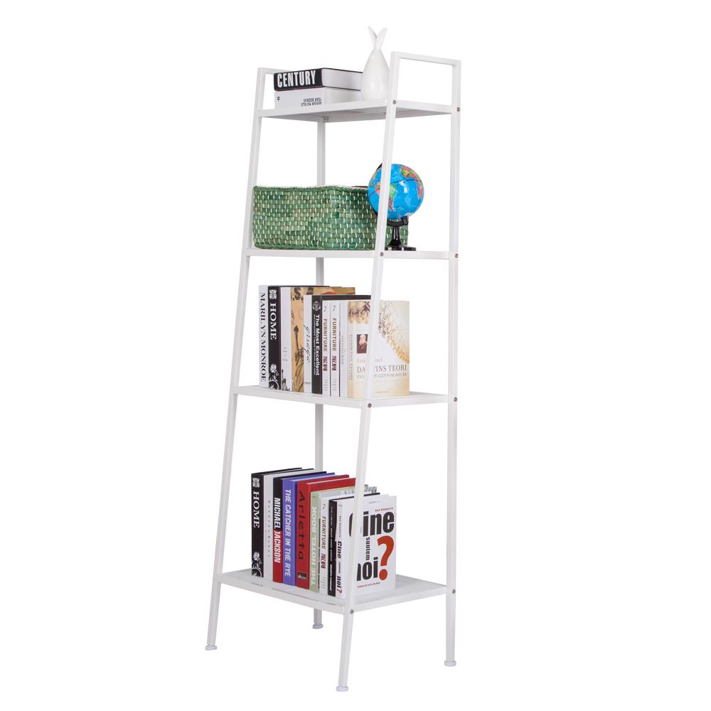 4 Tier Leaning Ladder Shelf Bookcase