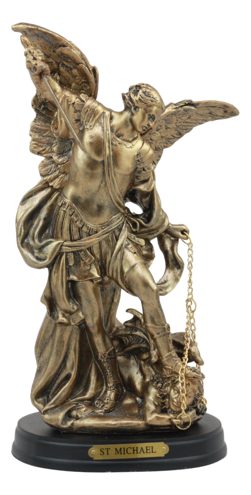 Archangel Michael Slaying Lucifer Statue 8"H