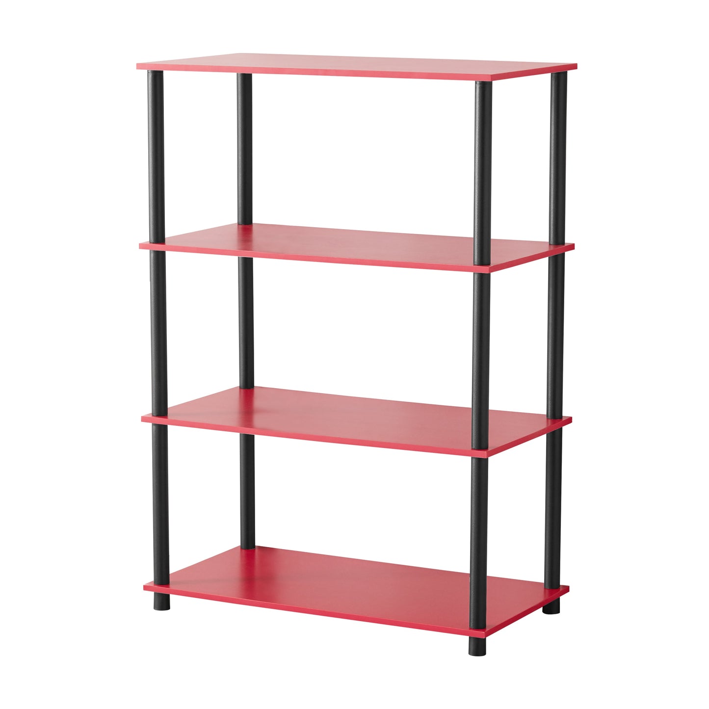 No Tools 4-Shelf Storage Bookshelf