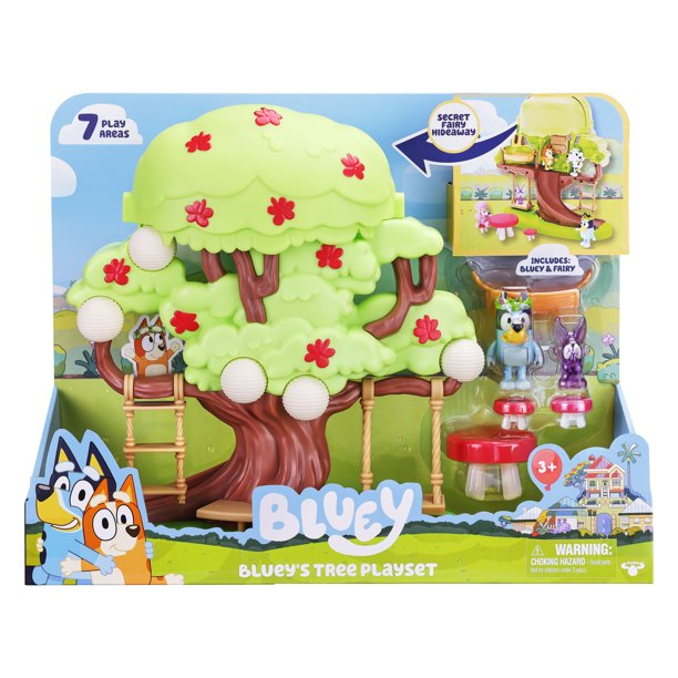 Tree Playset with Secret Hideaway, Flower Crown, Fairy Figures,& Accessories Toys for Kids