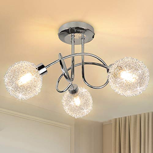 Modern 3-Light Semi Flush Mount Ceiling Light Fixture