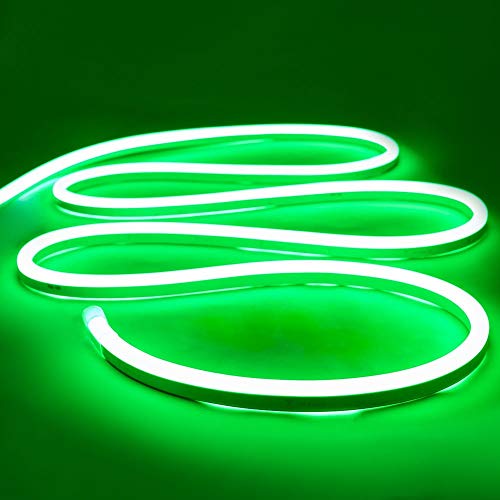 Neon LED Strip Light 16.4ft/5m 12V DC 600 LEDs Waterproof Flexible