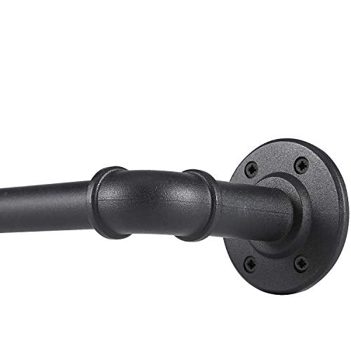 Industrial Curtain Rods for Windows 48 to 84 Inch