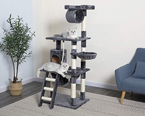 62-Inch Cat Tree- Cat Condo House