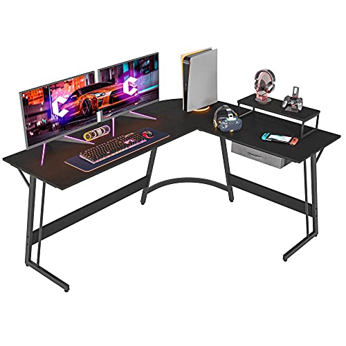 Modern L-Shaped Desk Computer Corner Desk, 59.1"