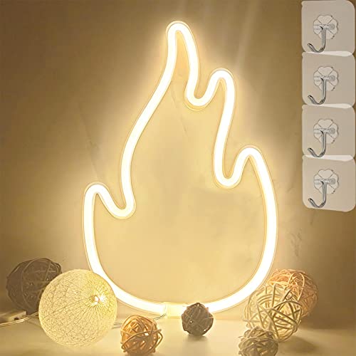 Flame LED Sign Neon Light -USB/Battery Operated