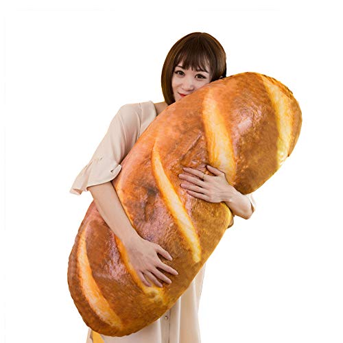3D Simulation Soft Butter Toast Bread Food Cushion Stuffed Toy 31.4"