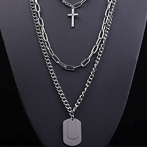 Dainty Unique Punk Layering Silver Chain Choker Necklace