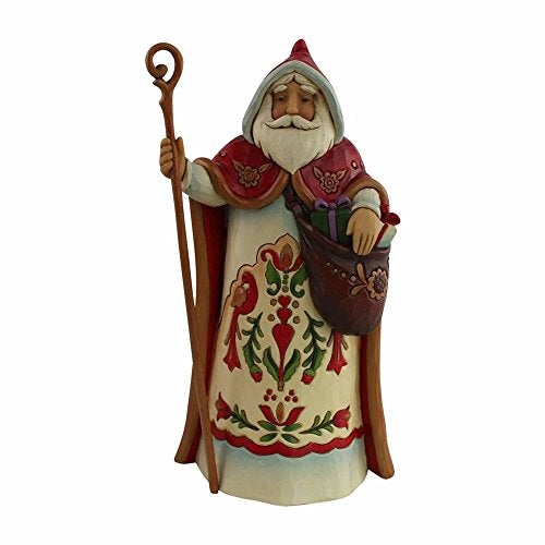 Heartwood Creek Santa's Around The World Austrian Stone Resin, 7" Figurine