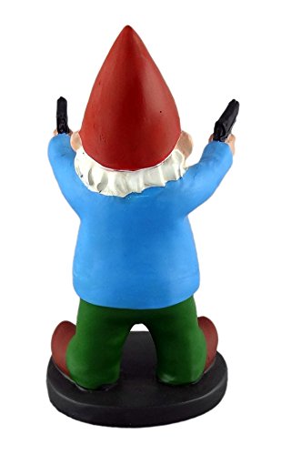 Garden Combat Gnome Figurine - Indoor/Outdoor Garden Gnome Sculpture