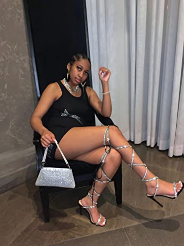Rhinestone Clutch Purses for Women Bling Evening Bag