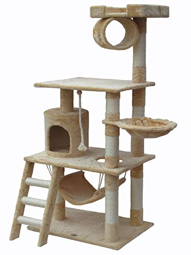 62-Inch Cat Tree- Cat Condo House