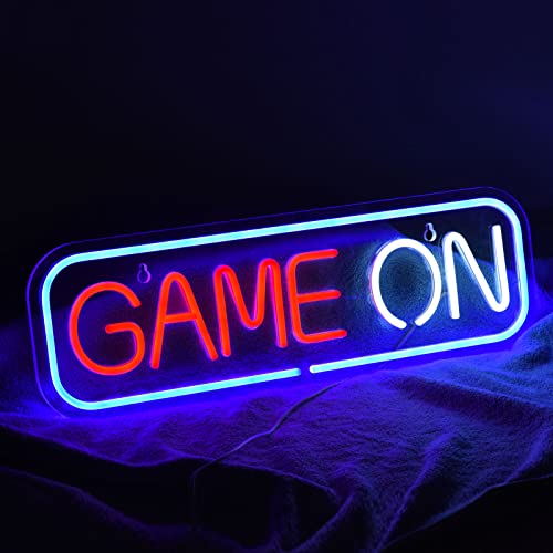 21 inches LED GAME ON Neon Signs Wall Decor