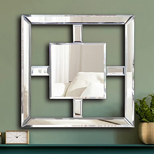 Elegant Decorative Mirror Wall-Mounted Accent 12x12”