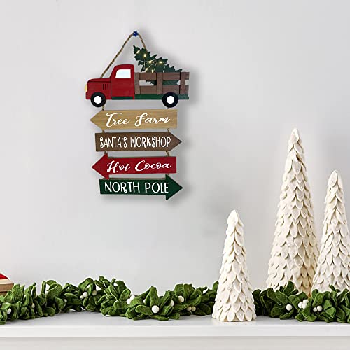 Christmas Truck Sign Hanging Decoration